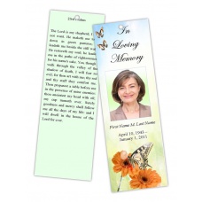 Beautiful Butterfly Bookmark Template