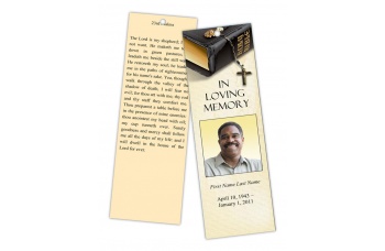 Bible Memories Memorial Bookmark Template
