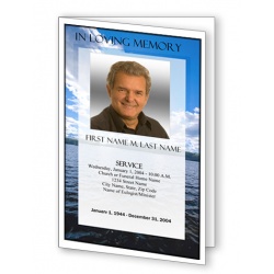 Wade in the Water Funeral Program Template