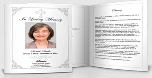 Elegant Memorials Funeral Program Templates