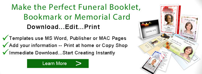 funeral booklets banner