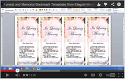 funeral bookmark video