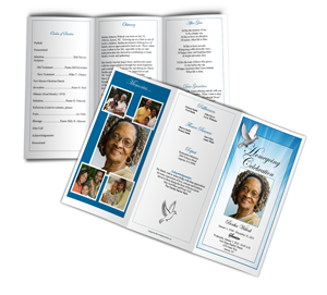 funeral program example trifold