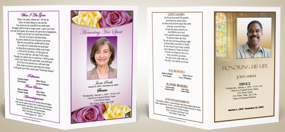 poems for dad. Funeral Program Poems