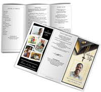 sample funeral booklet trifold