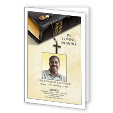 Bible Memories Funeral Program Template