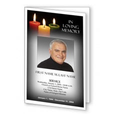 Glowing Memories Funeral Program Template
