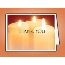 Sacred Candles Thank You Card Template