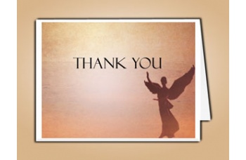 Beloved Angel Thank You Card Template