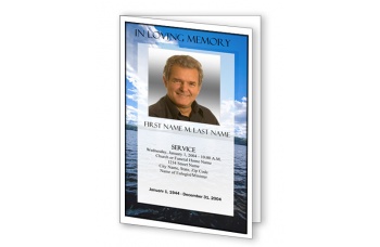 Wade in the Water Funeral Program Template