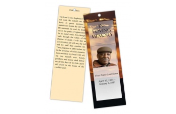 Brown Sunset Bookmark Template