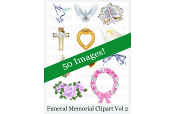 Funeral Program and Memorial Clipart Vol. 2