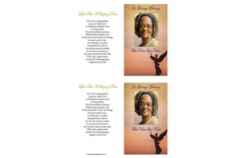 Beloved Angel Funeral Card Template