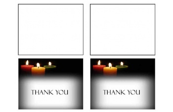 Glowing Memories Thank You Card Template