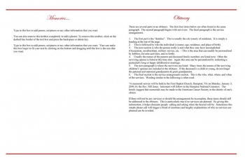 Red Rose Large Funeral Program Template