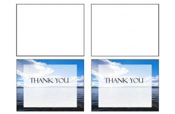 Wade in Water Thank You Card Template