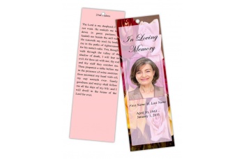 Flowers of Devotion Bookmark Template