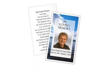 Wade in Water Memorial Prayer Card Template