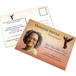 Beloved Angel Funeral Announcement Template