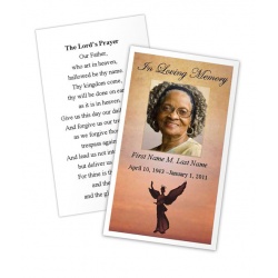 Beloved Angel Memorial Prayer Card Template