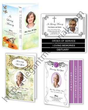 Funeral Flyers Elegant Memorials