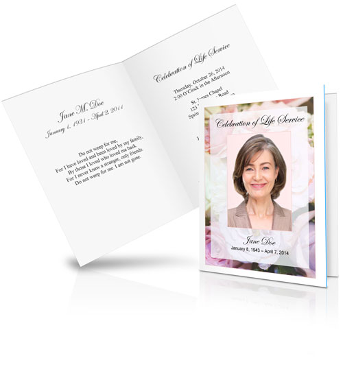 Memorial Card Printing - Printing Services For Funeral Programs