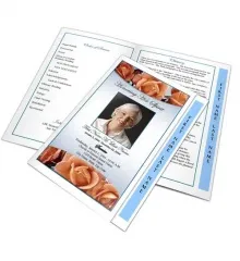 Graduated fold funeral program template example