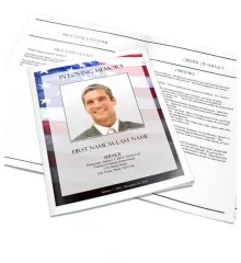 Large funeral booklet template example