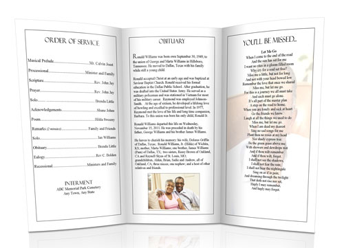 Christian Funeral Programs Sample Funeral Program Christian