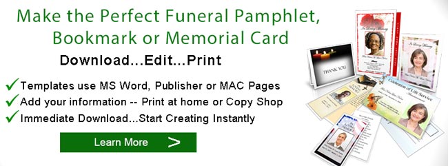 funeral pamphlets banner