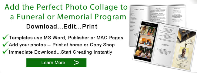 Microsoft Word Collage Template from elegantmemorials.com