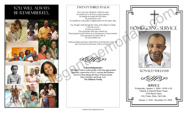 homegoing program sample page 1