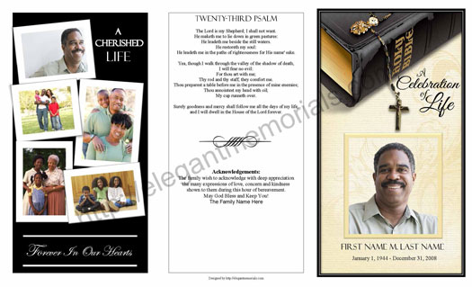 Free Printable Funeral Program Template For Word To Download